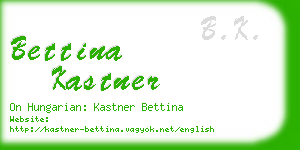 bettina kastner business card